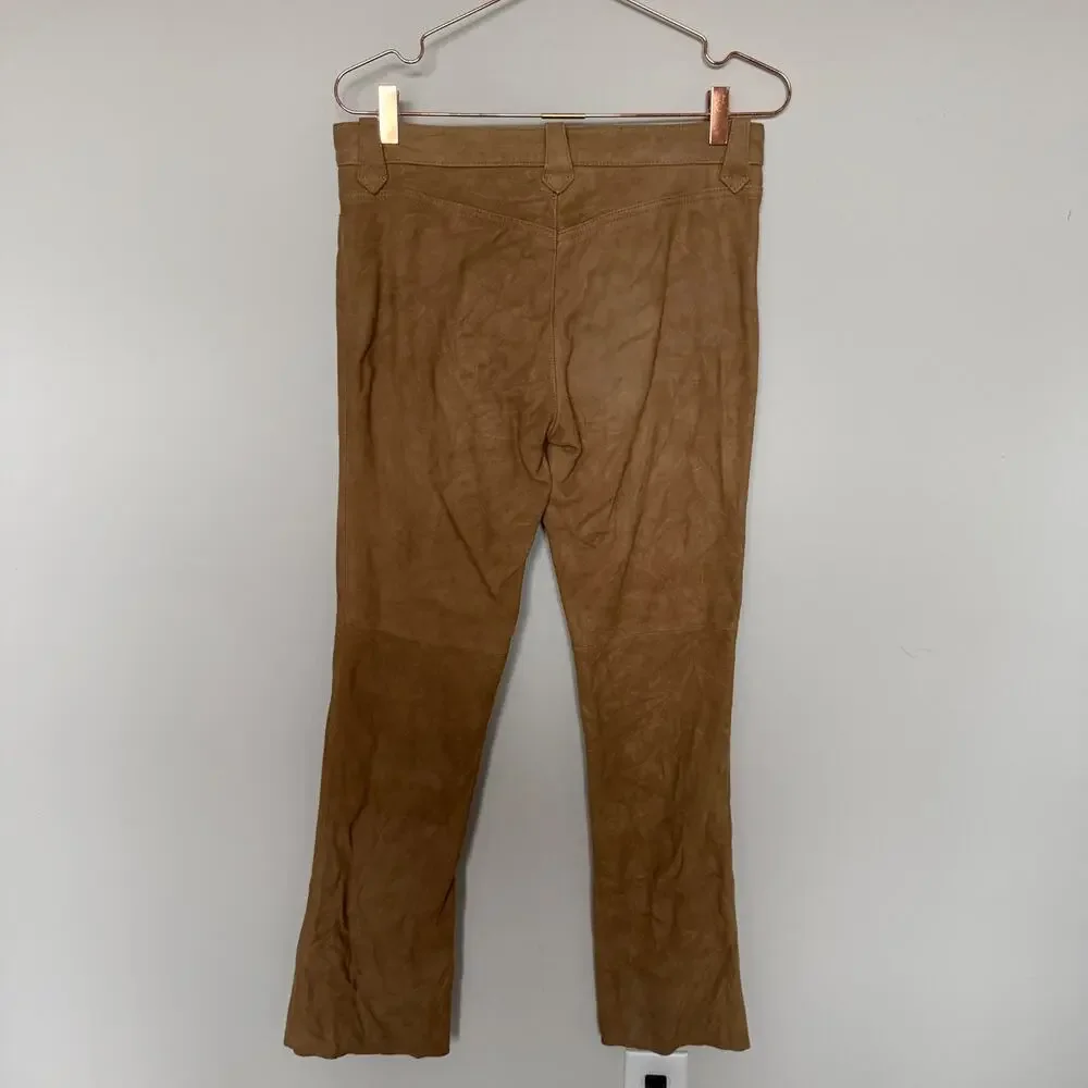 Vintage Ralph Lauren Womens Genuine Leather Pants 6 Western Luxury Equestrian
